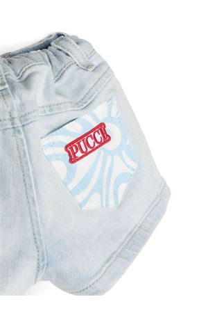 shorts in cotone blu EMILIO PUCCI KIDS | PU6039D0038652